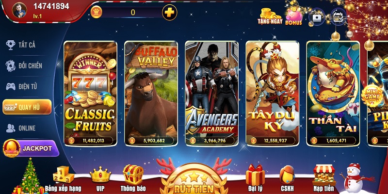 8US cung cấp đa dạng trò slot game hấp dẫn